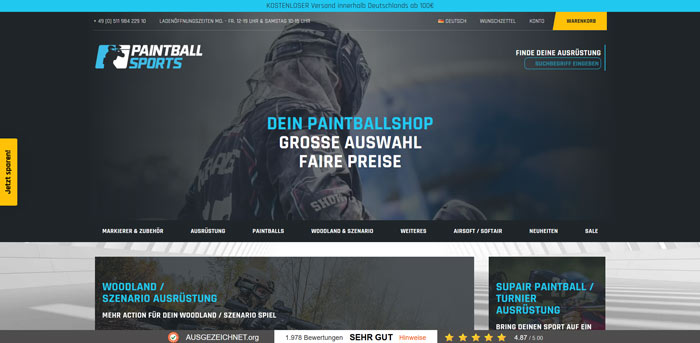 Paintball Sports Online Shop