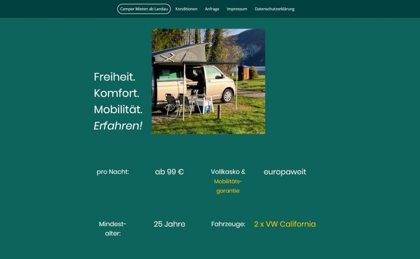 VW California mieten in Landau in der Pfalz: Ihr Tor zu unvergesslichen Abenteuern